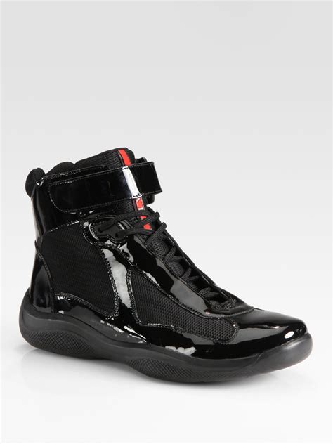 prada high top sneakers womens|prada women sneaker size 9.